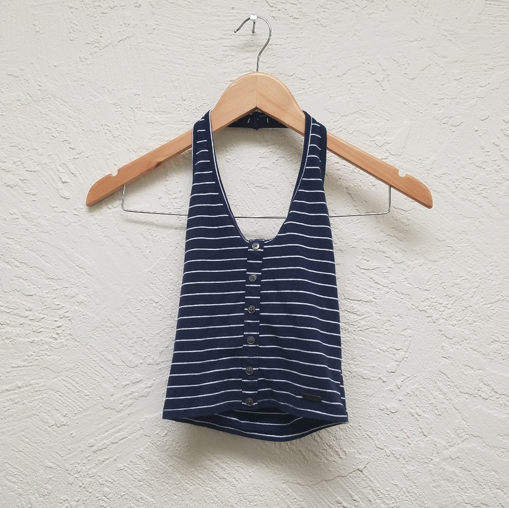 Hollister cropped halter top